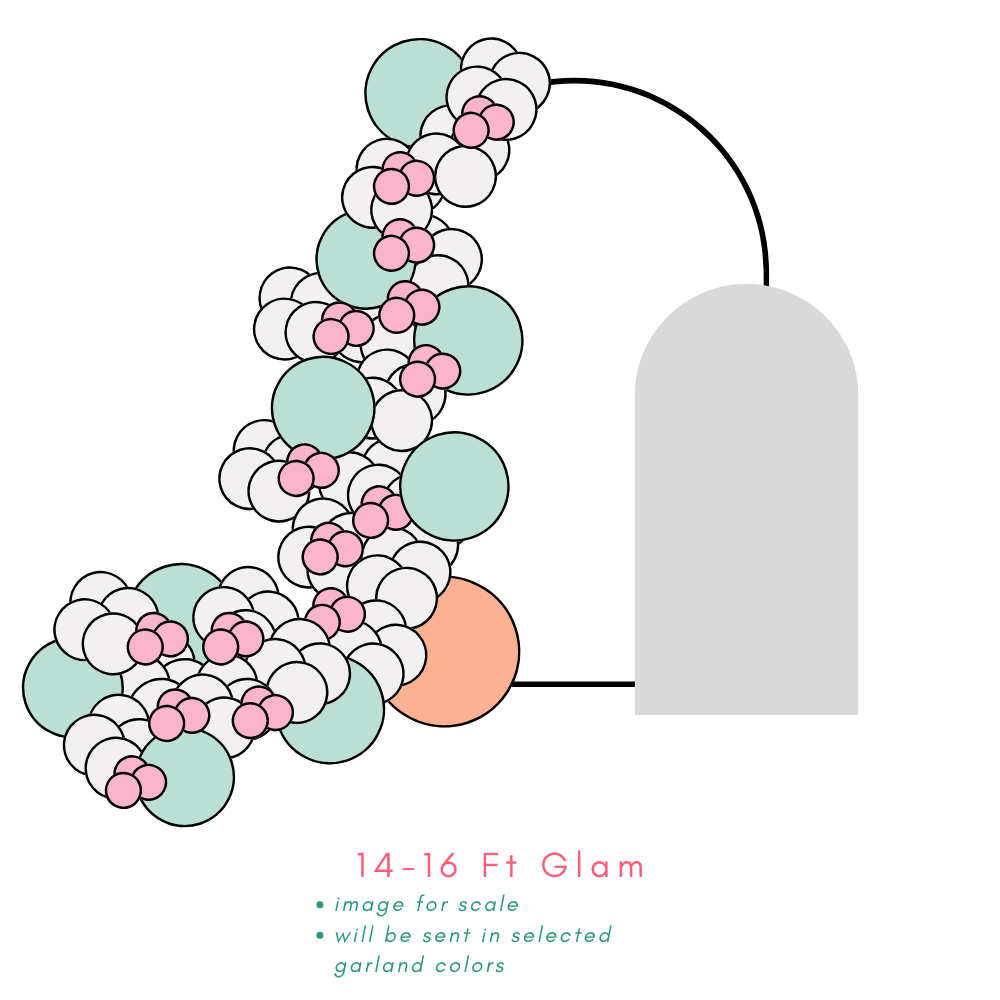 Let it Go Garland • 14-16 Foot • Glam Kit