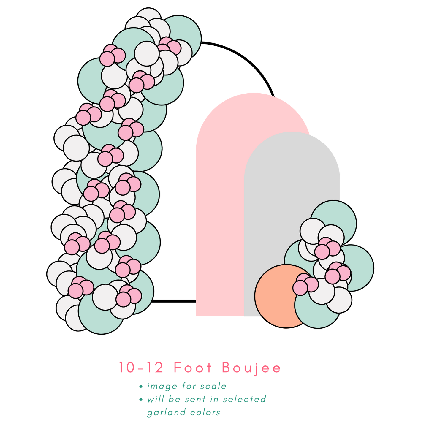 One Up Garland • 10-12 Foot • Deluxe Boujee Box