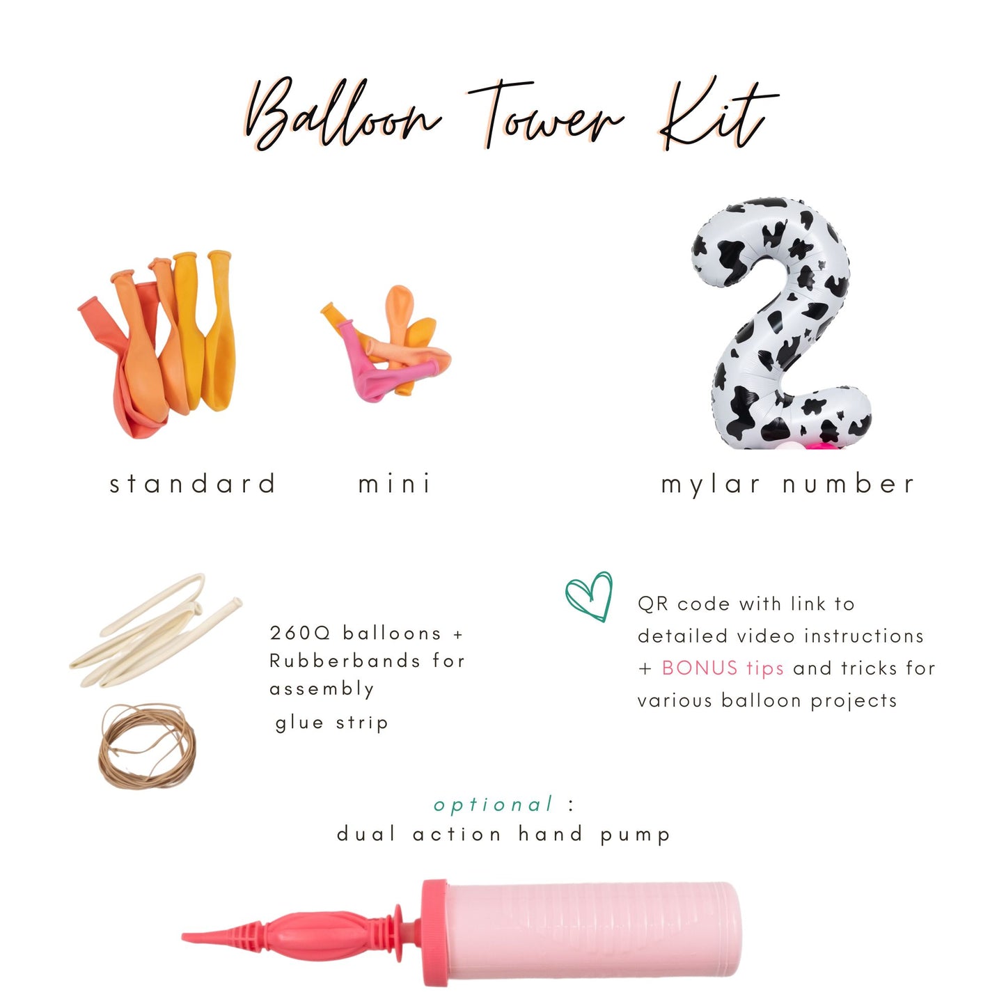 Holy Cow Balloon Tower Kit