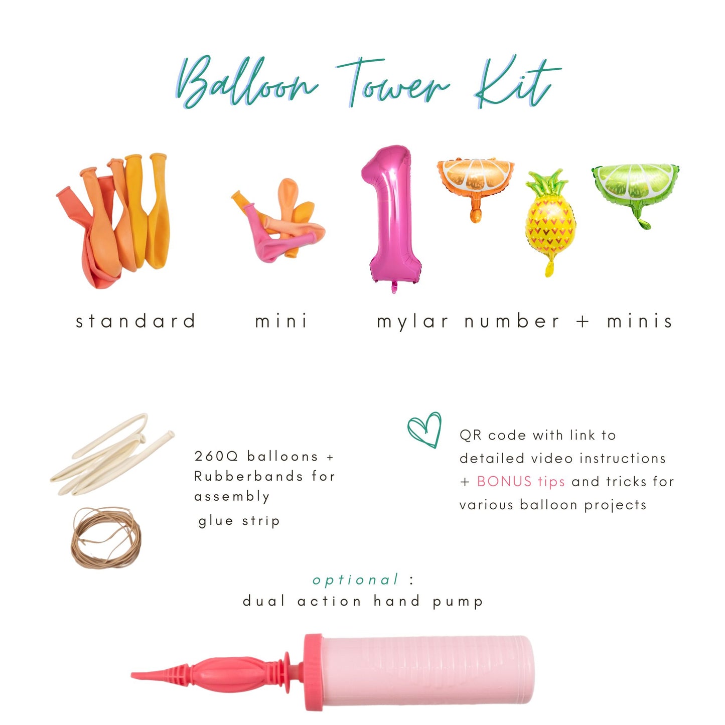 Tutti Frutti Balloon Tower Kit