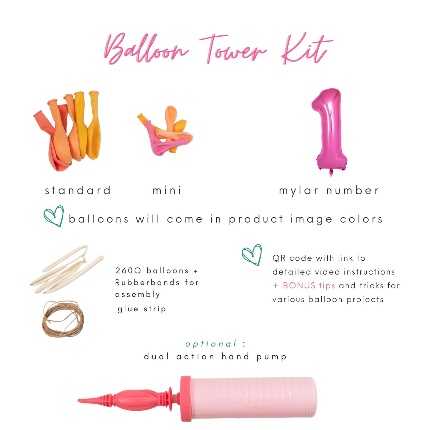 Champagne Gold Balloon Tower Kit