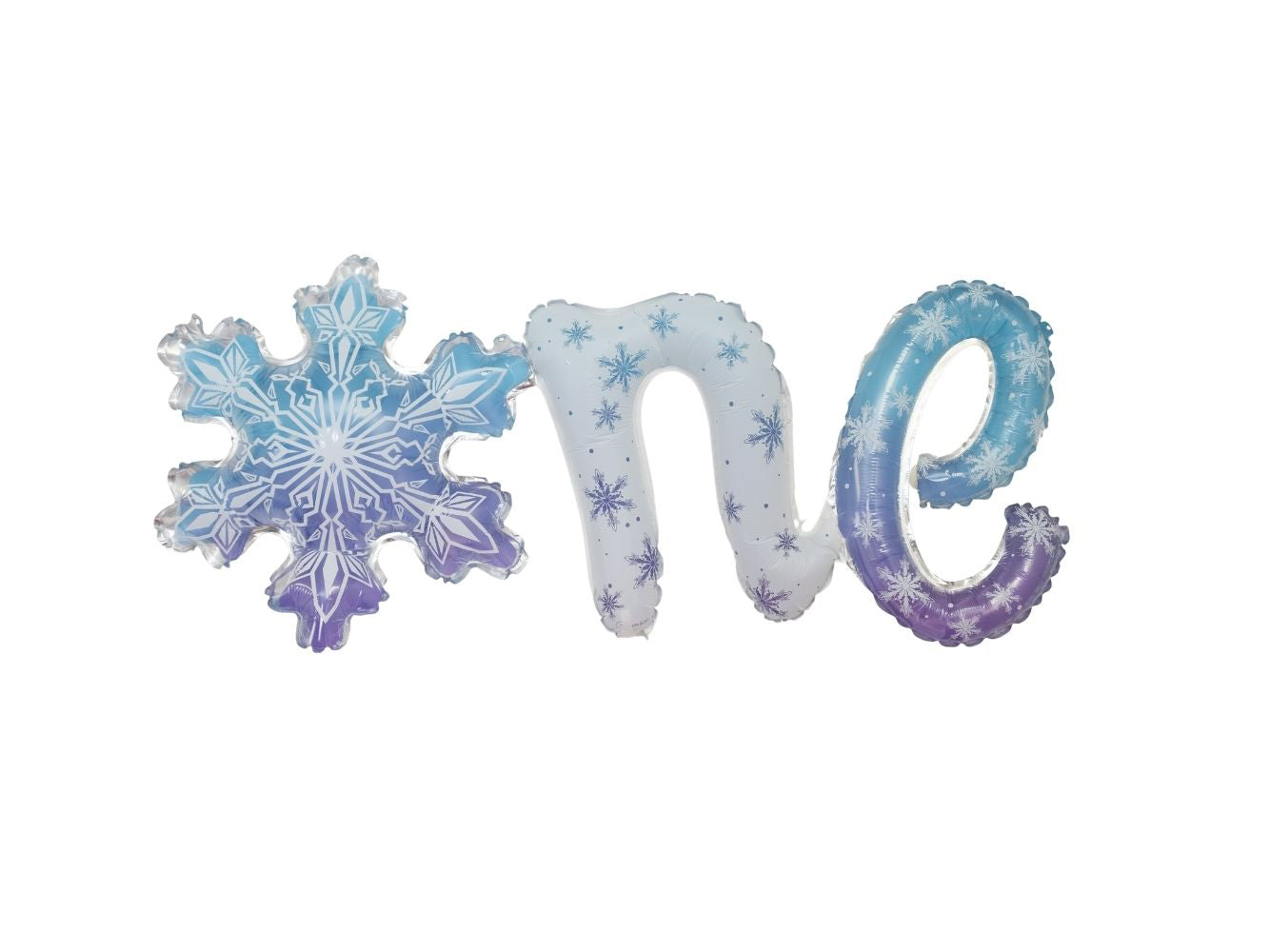 36" Snowflake SCRIPT - 'one' • Mylar Balloon