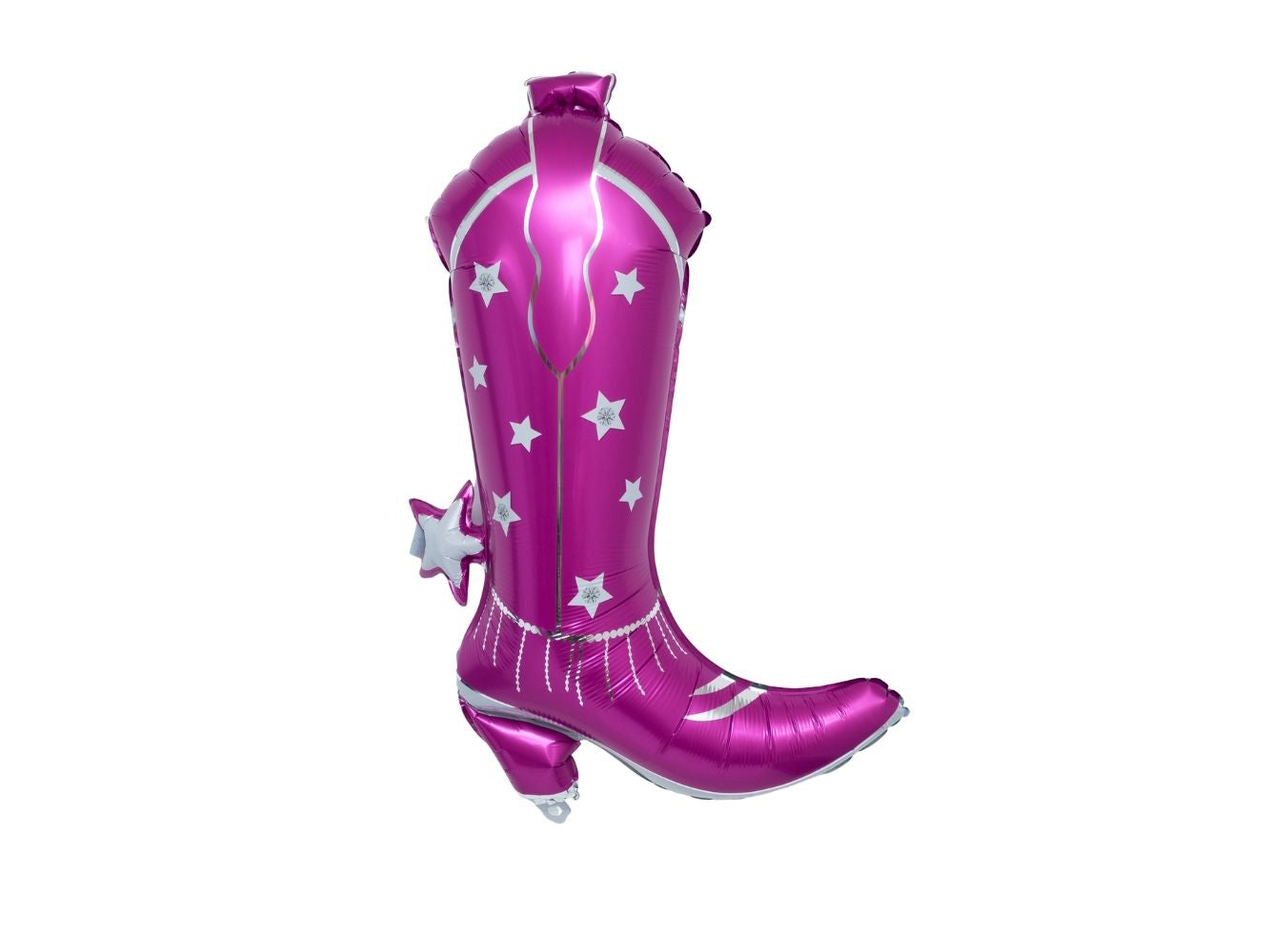 24" Pink Cowgirl Boot • Mylar Balloon
