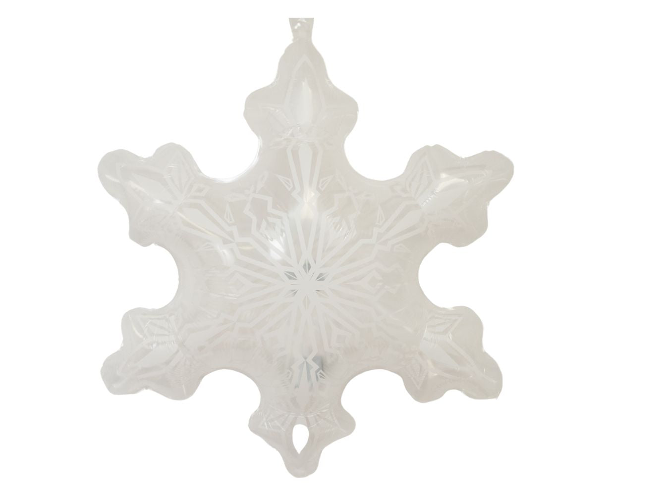 32" Clear Snowflake Shape • Mylar Balloon