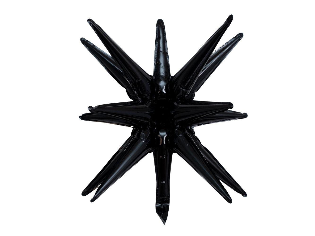 22" Starburst Black • Mylar Balloons
