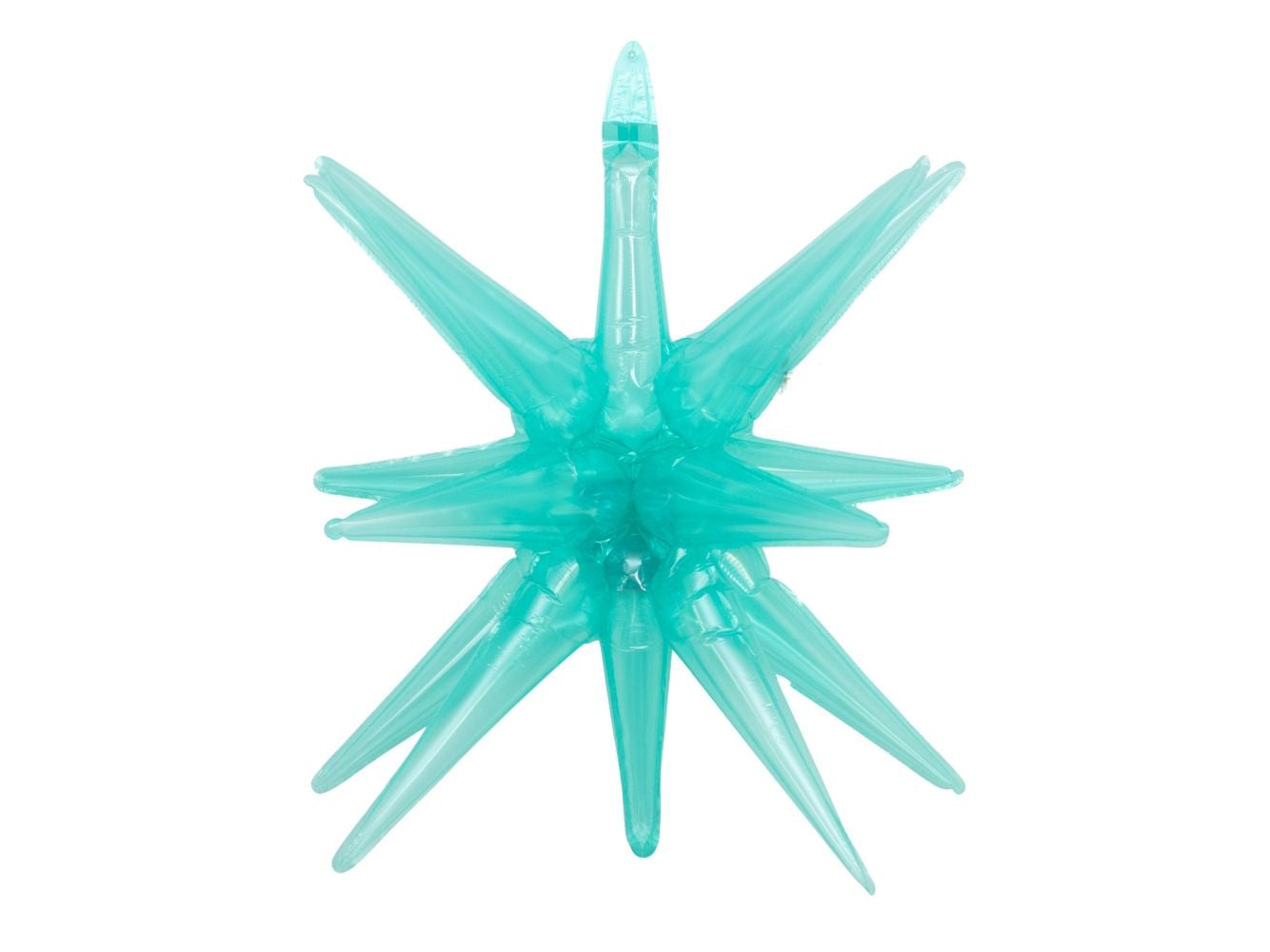 22" Starburst Clear Aqua • Mylar Balloons