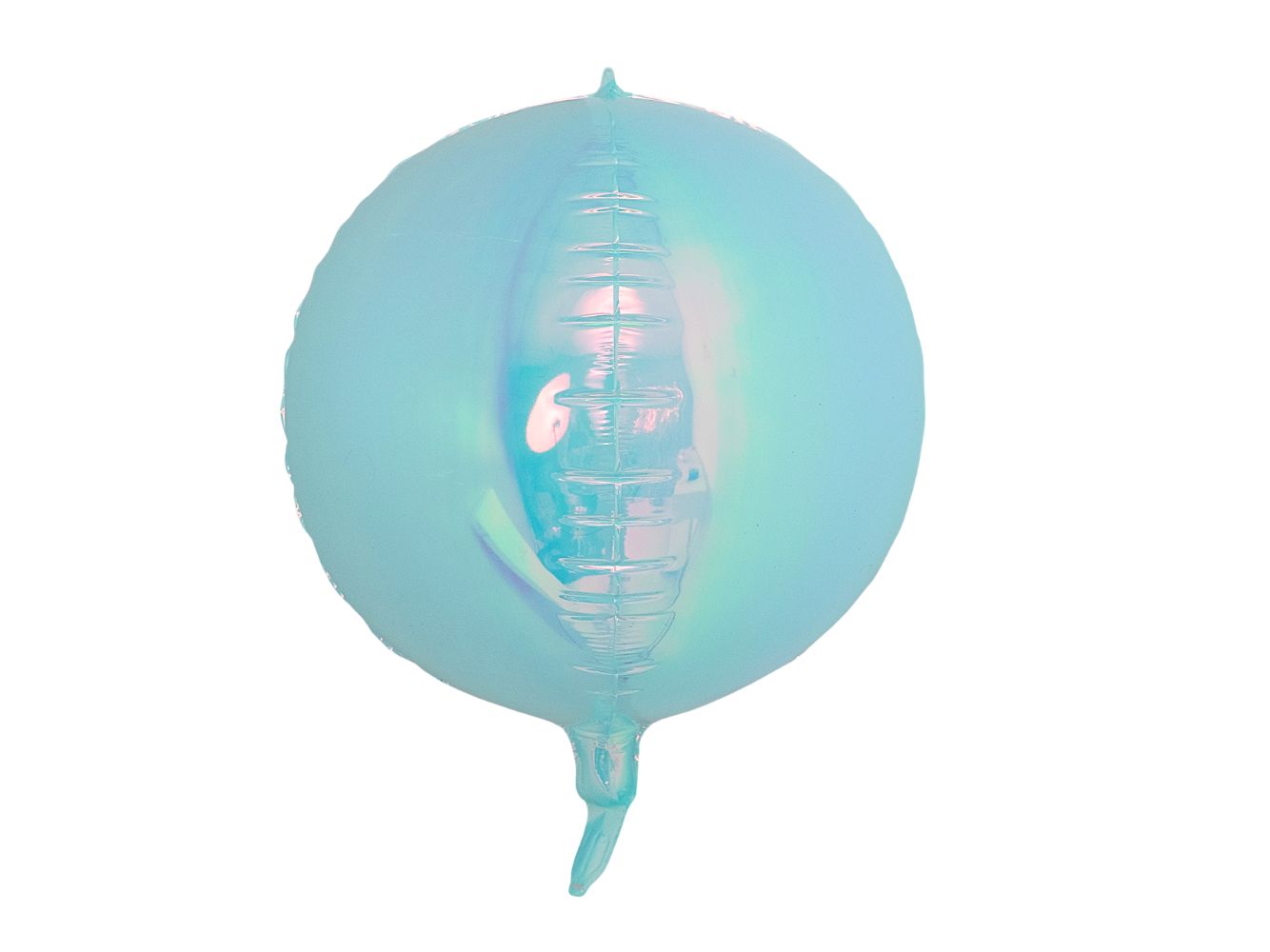 22" Orb - Iridescent Blue • Mylar Balloon