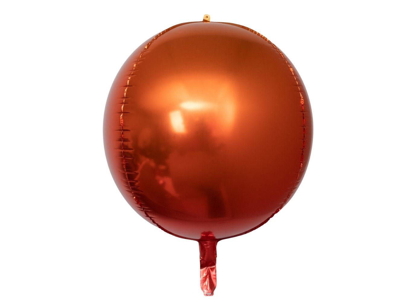 22" Orb - METAL ORANGE • Mylar Balloon