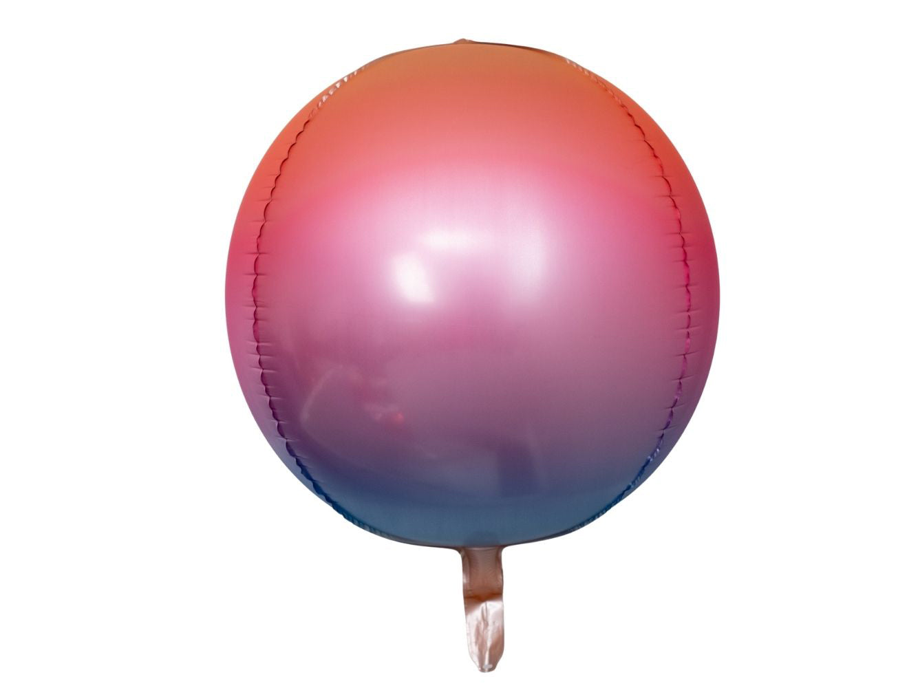 22" Orb - SUNSET Pink-Blue • Mylar Balloon