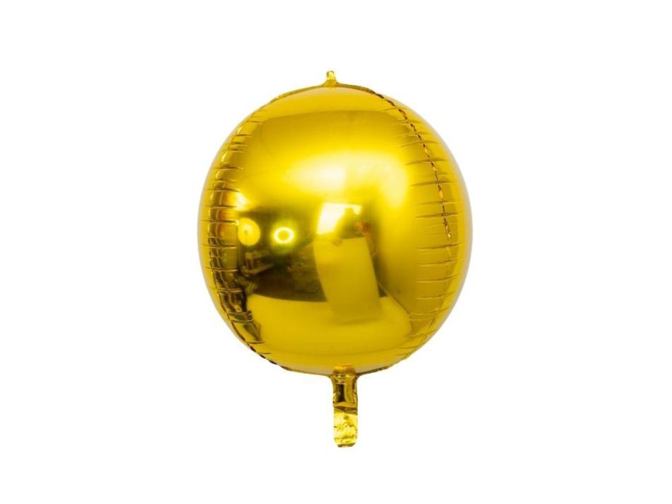 22" Orb - Gold • Mylar Balloon
