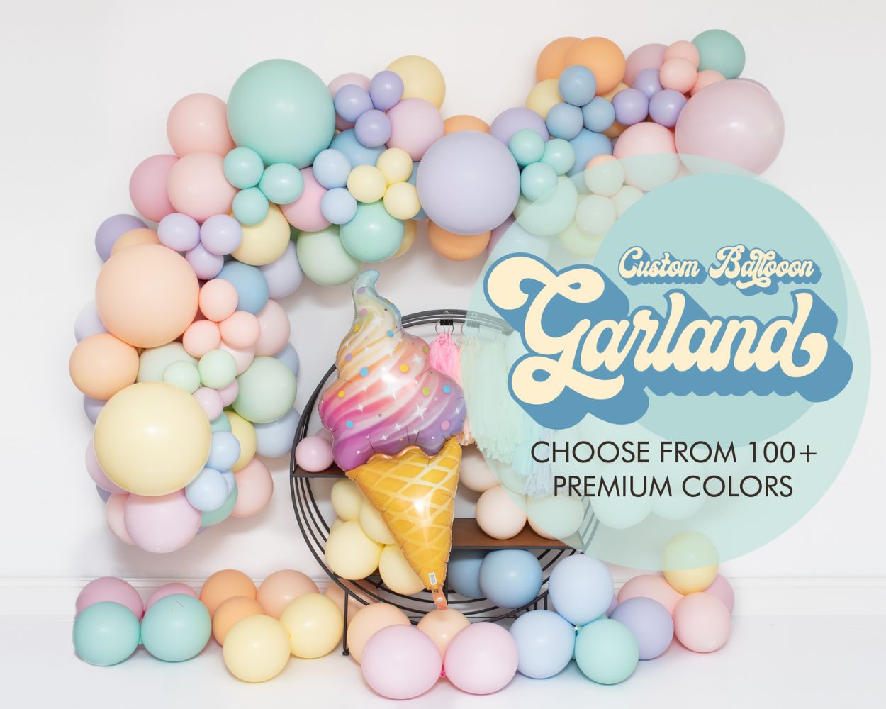 Custom Chalk Garland • 8 Foot • Glam Kit