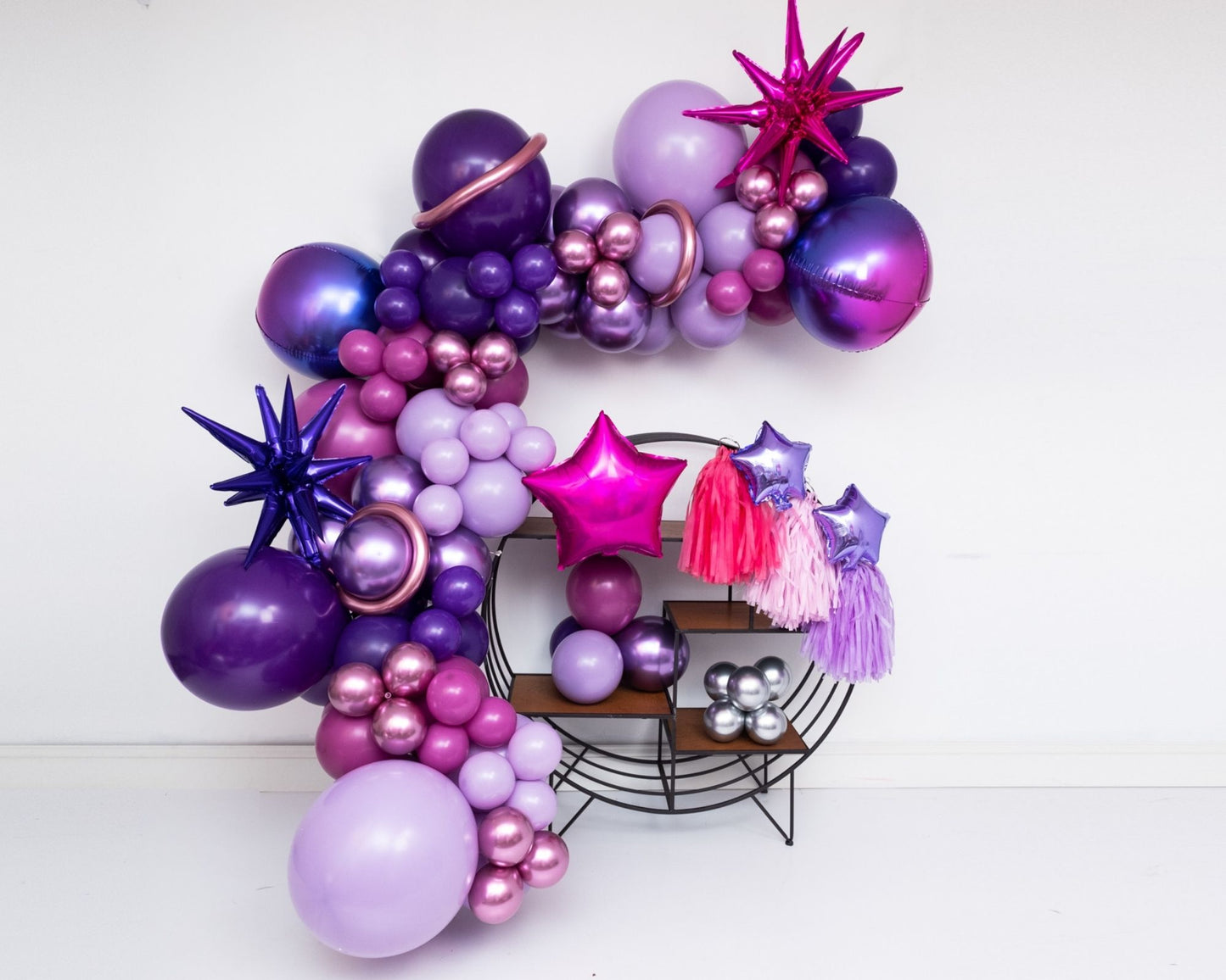 22" Orb - METAL PURPLE Galaxy • Mylar Balloon