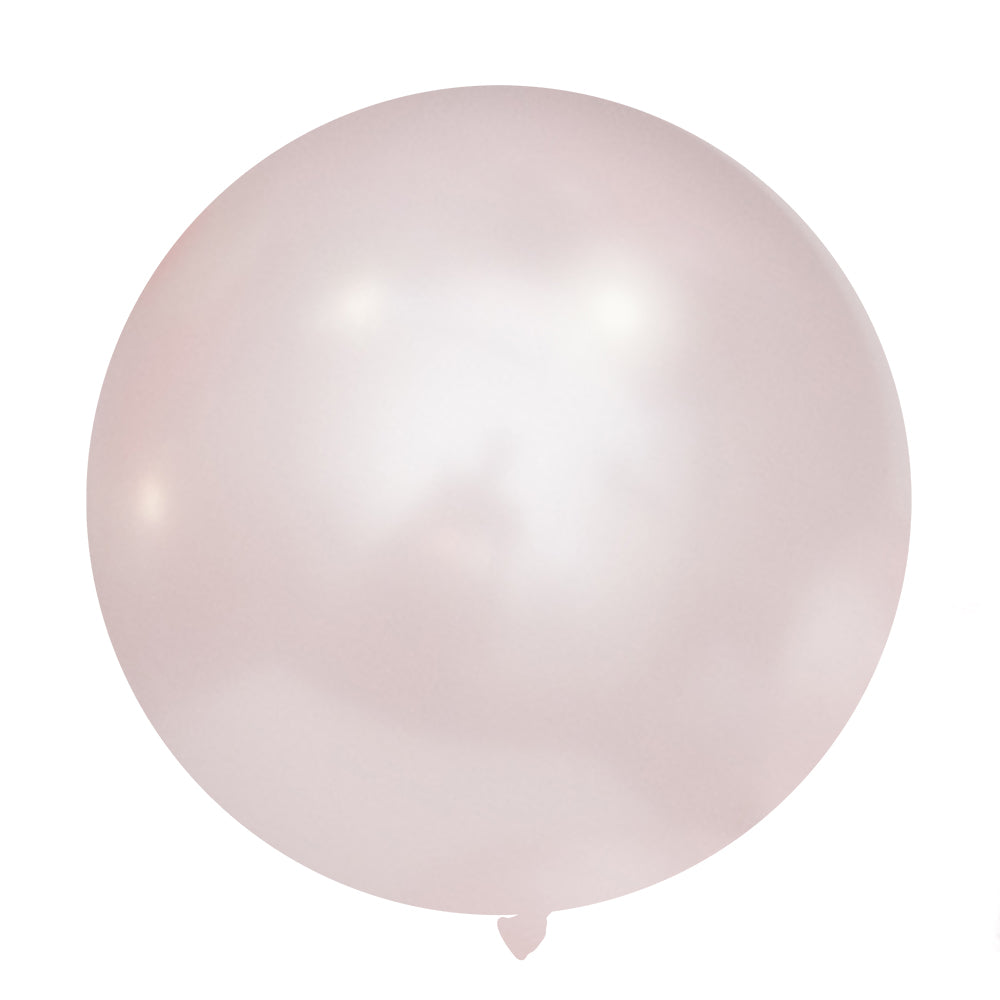 24" Round Diamond Chiffon Pink • 1 Balloon