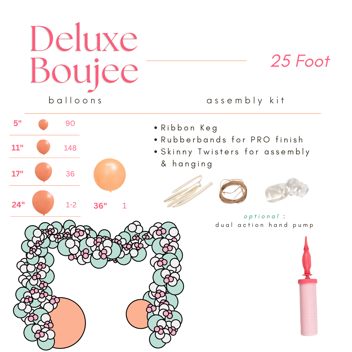 Custom Deluxe Garland  • 25 Foot • Deluxe Boujee Box