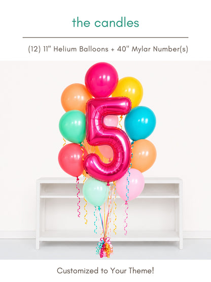 Design Your Birthday • The Candles • Double Digit Helium Bouquet TO GO