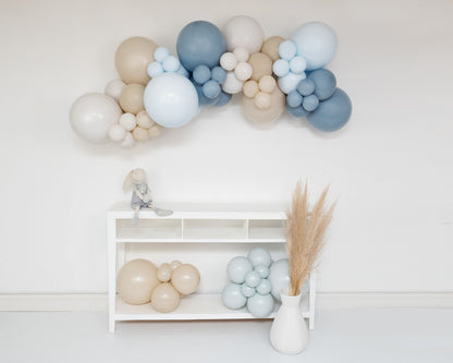 Hint of Blue Garland  • 6-8 Foot • Deluxe Kit