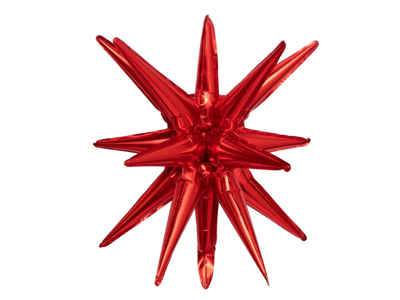 22" Starburst Red  •  Mylar Balloons