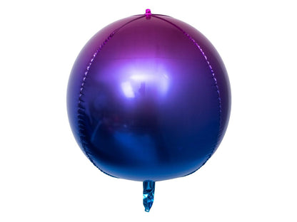 22" Orb - METAL PURPLE Galaxy  • Mylar Balloon