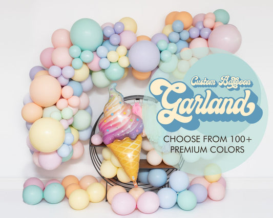 Custom Chalk Garland  • 10-12 Foot • Glam Kit