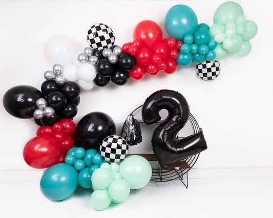 Custom Race Car Garland  • 5 Foot • Glam Kit